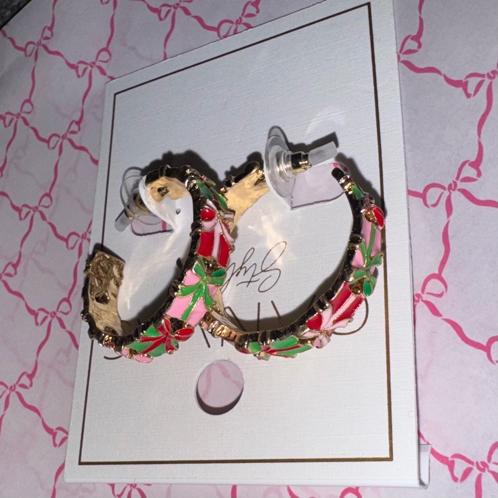 Canvas Style enamel earrings